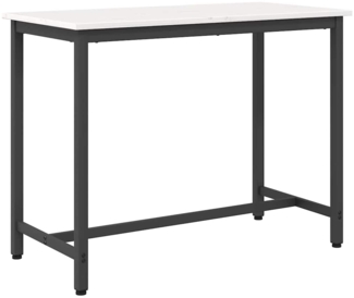 vidaXL Tisch Weiß 100 x 50 x 77 cm Ingenieure Holz und Stahl 873785