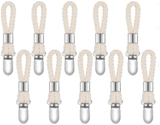 BlingBin Handtuchhaken 10 Stück Handtuch Clips Handtuchclips mit Schlaufen, Badezimmer, (10er Set, 10-St, 10pcs), Haken für Handtücher, Geschirrtuch Handtuchhalter Clips