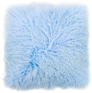 Lammfellkissen TIBET HIMMELBLAU mit Inlett