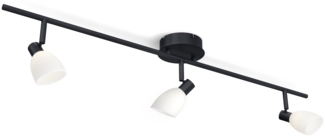 Herstal Cut Deckenstrahler 3-flammig schwarz G9