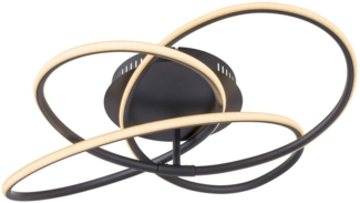 Deckenleuchte Wohnzimmer LED Deckenlampe Schlafzimmer schwarz 67201S-30