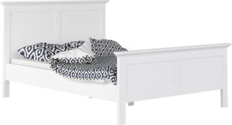 Home affaire Bett Paris Bettgestell, Doppelbett, mit Kassetten-Optik an Kopf- und Fußteil