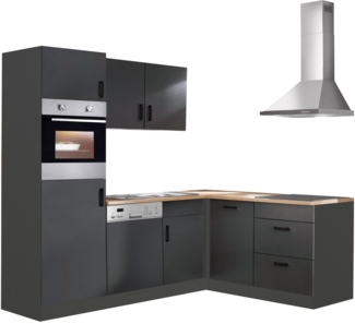 KOCHSTATION Winkelküche KS-Toronto, Stellbreite 230x170 cm, mit E-Geräten