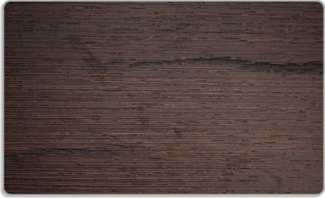 Wallario Frühstücksbrett Holz-Optik Textur dunkelbraunes Holz, ESG-Sicherheitsglas, (inkl. rutschfester Gummifüße 4mm, 1-St), 14x23 cm