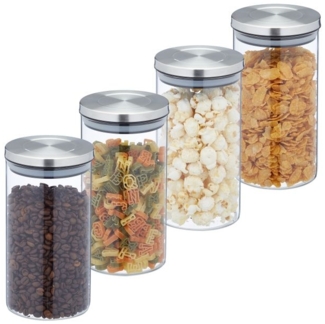 Vorratsgläser 4er Set je 1000 ml