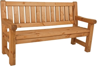 Bank ALLGÄU, 3-Sitzer, Kiefer geölt, 184x69,5x96cm
