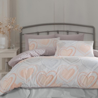 TRAUMSCHLAF Bettwäsche Lovable, Renforce, 2 teilig, Hautsympathisch, anschmiegsam und temperaturausgleichend