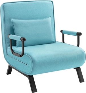 Woltu Schlafsofa, 1 Teile, Schlafsessel 3 in 1, mit Bettfunktion, Sofabett Gästebett