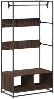 vidaXL Kleiderständer Braun Eichen-Optik 90x50x180 cm Holzwerkstoff 849298