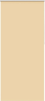 vidaXL Verdunklungsrollo Seitenzug Rollo Klemmrollo Klemmfix Kette, Beige, 230x100 cm