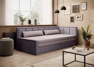 Luxusbetten24 Schlafsofa Designer Sofa Fellano, mit Schlaffunktion und Stauraum