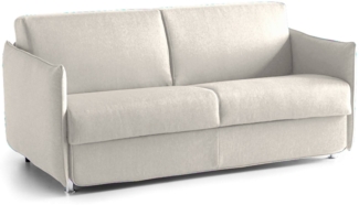 Dmora 2-Sitzer Schlafsofa Follina, Schlafsofa fürs Wohnzimmer, gepolstert, abnehmbar, 100 % Made in Italy-Qualität, 160x95 h90 cm, Beige