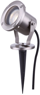 Smart RGB LED Steckleuchte, Edelstahl, beweglich, H 30,5 cm