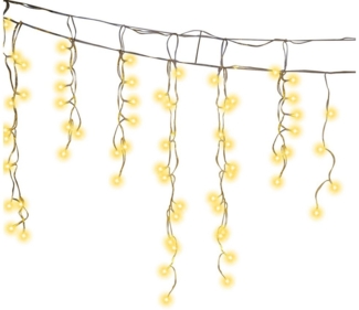 Clanmacy LED-Lichterkette LED Eisregen Lichterkette Eiszapfen 600LEDs Weihnachtsdeko Außen Innen, Weihnachten