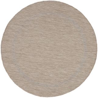 Outdoor Teppich Renata rund - 200 cm Durchmesser - Beige