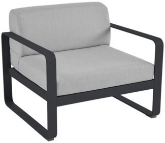 Bellevie Lounge-Sessel Outdoor 47 Anthrazit 79 Flanellgrau