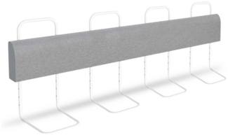 Clanmacy Bettschutzgitter Bettgitter Bettschutzgitter Kinder Rausfallschutz Verformbar 200cm (und strapazierfähigem Polyester Canvas Material 200cm), aus Metall