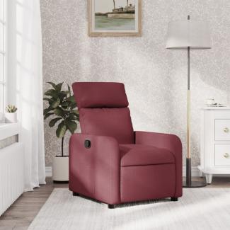 vidaXL Relaxsessel Weinrot Stoff 374168