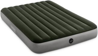 Intex 'Queen Dura-Beam Prestige' Luftmatratze mit Batteriepumpe, grün, 152 x 203 x 25 cm