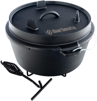 CLP Dutch Oven mit Untersetzer und Deckelheber,8.5 L