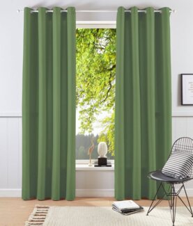 Bruno Banani Vorhang Lagan, Ösen (2 St), blickdicht, Polyester, 2-er Set, gewebt, Microfaser, versch. Größen, einfarbig, Bestseller