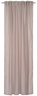 Gözze Vorhang RUSTY, verdeckte Schlaufen, Taupe, verdeckte Schlaufen (1 St), halbtransparent, Polyester, 140x245 cm