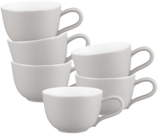 Seltmann Weiden Liberty Pure Colors Espressotasse 90 ml 6er Set - New Grey