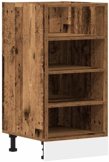 vidaXL Unterschrank Riga Altholz-Optik 40x44,5x81,5 cm Holzwerkstoff 854209
