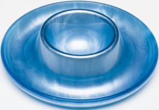 G.F. Heim Söhne Eierbecher Acrylglas Perlmutt Optik Blau