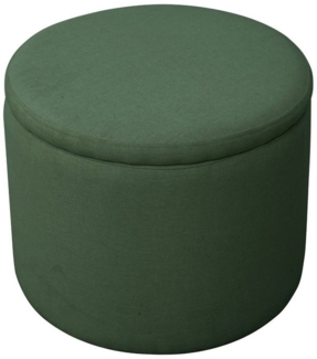 SVITA Hocker AMBER, Mit Stauraum, Sitzhocker, mit abnehmbarem Deckel, Ø 44 cm