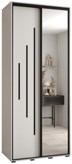 ABIKS MÖBEL Schwebetürenschrank Davos 13 Schlafzimmerschrank mit Spiegel, Kleiderstange und Regalen