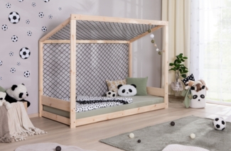 Kinderbett Fußballbett "Kimi" 90x200 Kiefer massiv, Natur