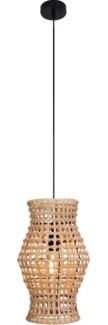 ECO Light 9520 S1 L RT CAPELLA Pendelleuchte 1-flammig Rattan natur