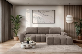INOSIGN Ecksofa AZITA klein optionale Schlafsofa mit Bettkasten, B/T/H: 270/166,5/84cm, L-Form mit Wellenunterfederung, Bubble-Optik