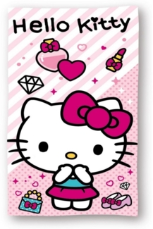 Hello Kitty Badehandtuch Strandtuch 70x140 cm aus Baumwolle – saugfähig & weich