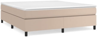 vidaXL Bettgestell Cappuccino-Braun 160x200 cm Kunstleder 3121058