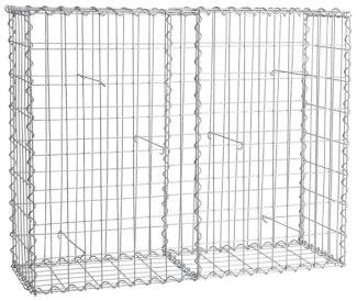 Gabione Steingabionen Steinkorb Gabionen Wand Drahtkorb 100 x 80 x 30 cm