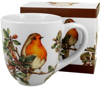 DUO ANIMALS XXL Becher 1000 ml ROBIN New Bone China Porzellan