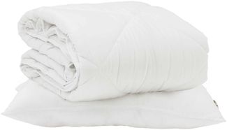 vidaXL Sommerdecke mit Kissen 2 pcs Weiß Mikrofaser 3376398