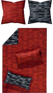 LOOKS by Wolfgang Joop Bettwäsche Wendebettwäsche, Biber, 2 teilig, Streifen