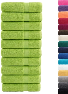 vidaXL Premium-Handtücher SOLUND 10 Stk. Apfelgrün 50x100 cm 600 g/m² 137499