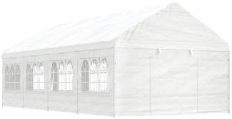 vidaXL Pavillon mit Dach Weiß 8,92x4,08x3,22 m Polyethylen 3155488