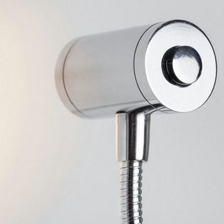 kalb Bettleuchte 3W LED Leseleuchte Nachttischlampe Bettlampe Leselampe verchromt, warmweiß