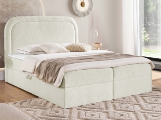 Boxspringbett Busnik (Farbe: Coral 15, Größe: 200 x 200)