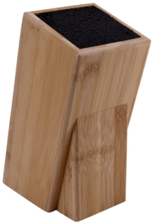 Lacers Messerblock Lacers PurpleLine Bambus mit Borsteneinsatz OHNE MESSER - Universal (1tlg), leicht zu säubern, aus Bambus, modern