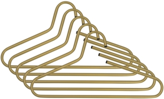 Spinder VICTORIE Stahl Kleiderbügel, Minimalistisch, Gold, 5er-Set