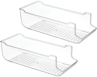 mDesign Dosenhalter Aufbewahrungsbox Oranizer 2er Set Kunststoff Transparent