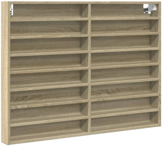 vidaXL Vitrinenschrank Sonoma-Eiche 100x8,5x75 cm Holzwerkstoff 847935