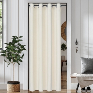 Qelus Türvorhang Blickdicht Thermal Curtain Drapierung Türvorhang Kälteschut mit Ösen, (1 St), Vorhang für Schlafzimmer Wohnzimmer Balkon