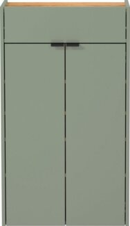 Germania Hängender Mehrzweckschrank 1397-629 GW-Ameca, in Taupegrün/Eiche, geringe Tiefe, optimal für schmale Flure, 56 x 97 x 22 cm (BxHxT)